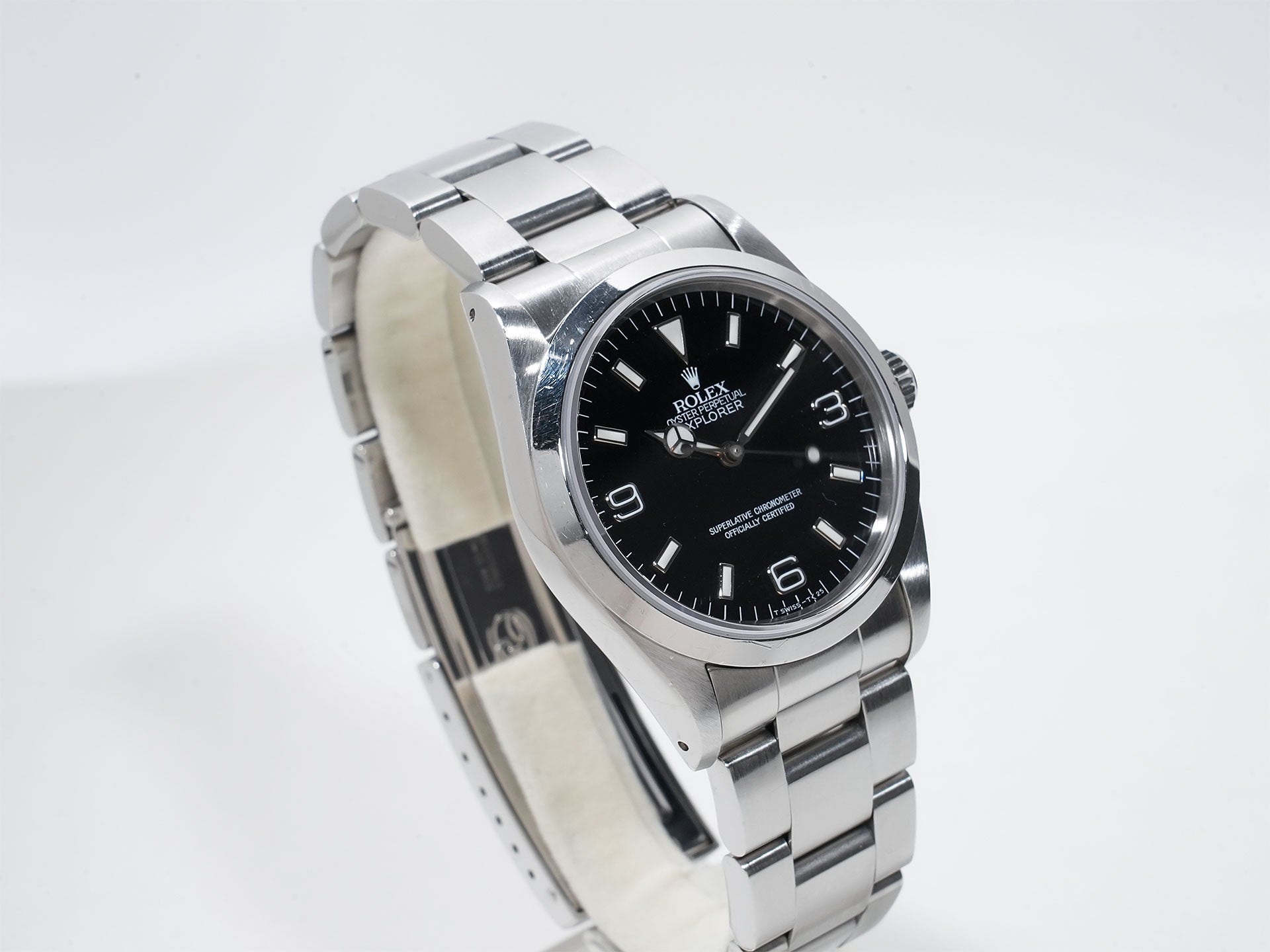 Rolex Explorer I Ref.14270 SS Black Dial Used czm546uv