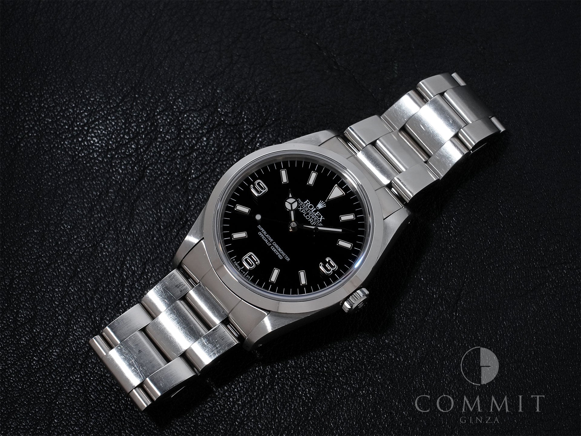 Rolex Explorer I Ref.14270 SS Black Dial Used czm546uv
