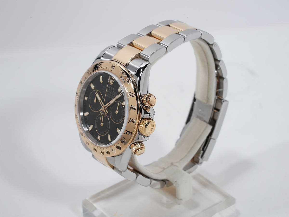 ロレックス デイトナ Ref.116523 SS/YG ブラック文字盤 中古 tufbcsjw