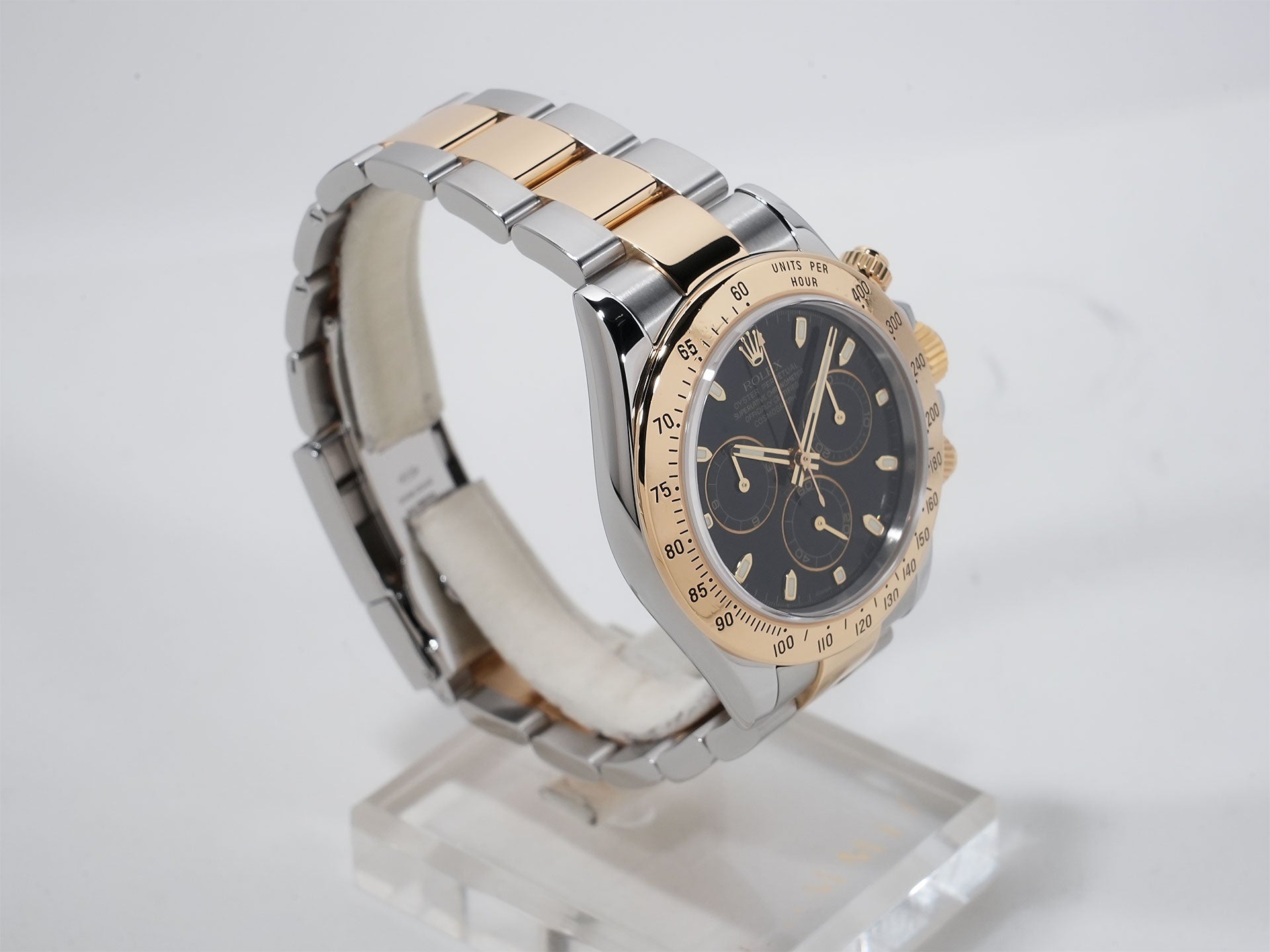 ロレックス デイトナ Ref.116523 SS/YG ブラック文字盤 中古 tufbcsjw