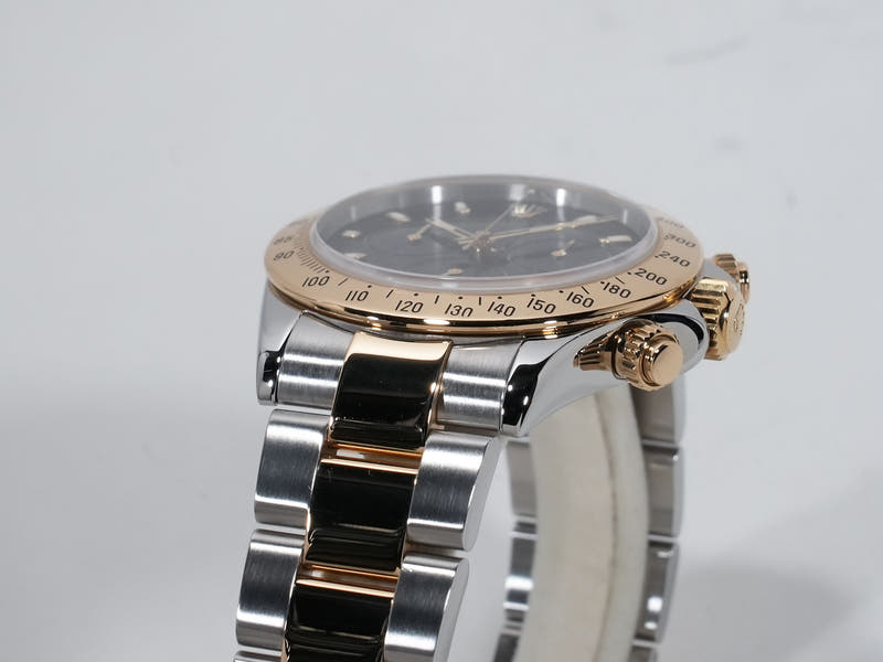 ロレックス デイトナ Ref.116523 SS/YG ブラック文字盤 中古 tufbcsjw