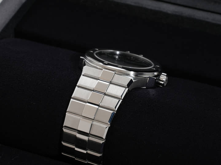 ショパール アルパイン イーグル 41 SHIKKOKU Ref.298600-3021 LUCENT STEEL ブラック文字盤 美中古 qenewgts