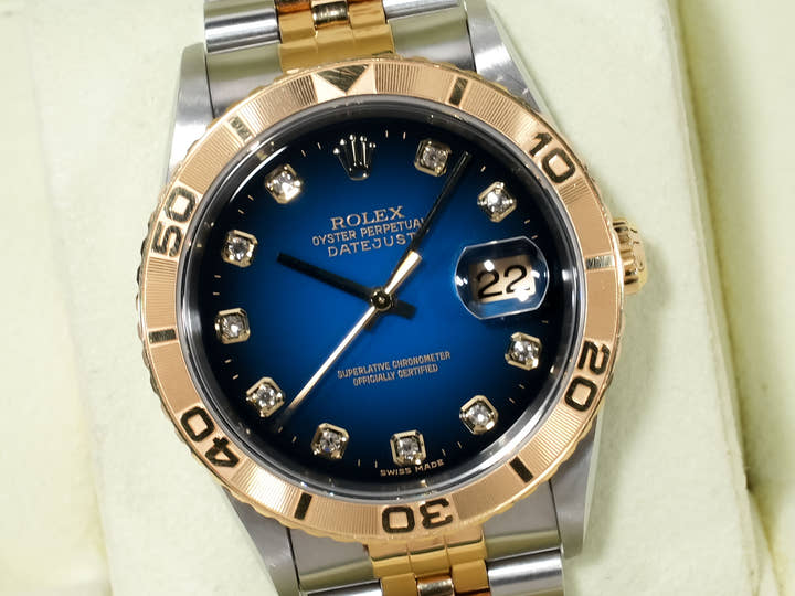 ロレックス デイトジャスト サンダーバード Ref.16263G ステンレススチール/イエローゴールド ブルーグラデーション文字盤 ジュビリーブレスレット
