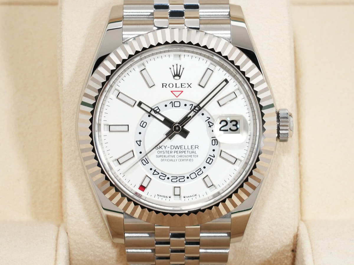 Rolex Sky-Dweller Ref.336934 SS/WG White Dial Jubilee Bracelet Good Condition uffzu5sf