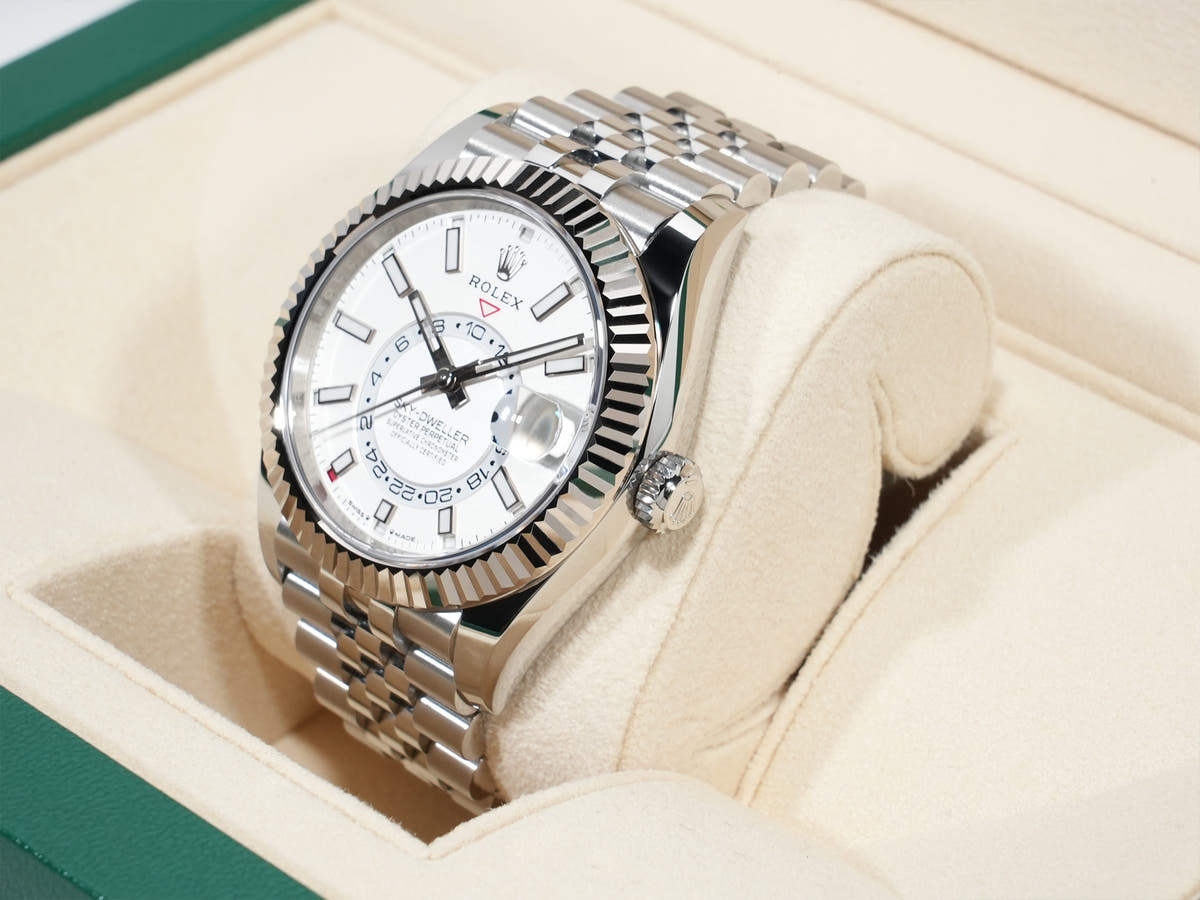 Rolex Sky-Dweller Ref.336934 SS/WG White Dial Jubilee Bracelet Good Condition uffzu5sf