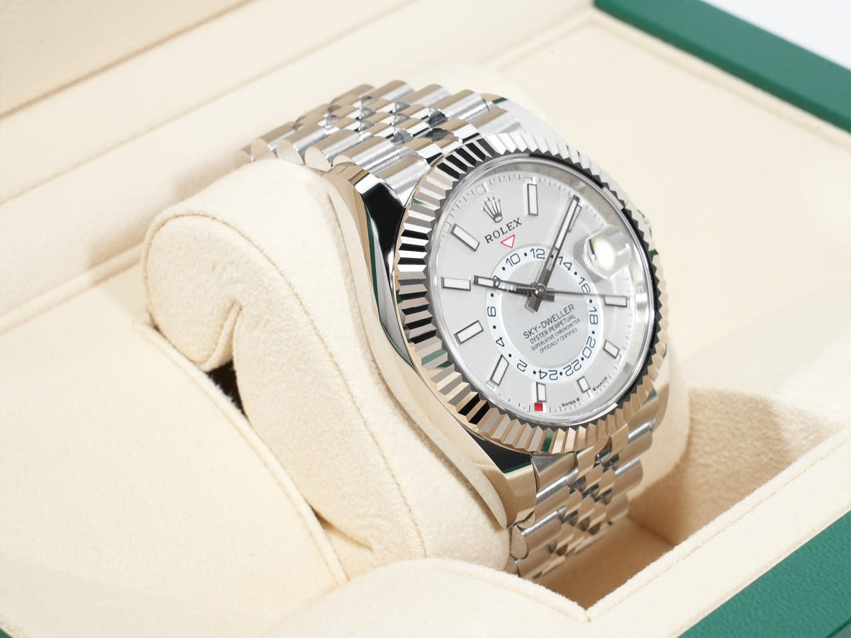 Rolex Sky-Dweller Ref.336934 SS/WG White Dial Jubilee Bracelet Good Condition uffzu5sf
