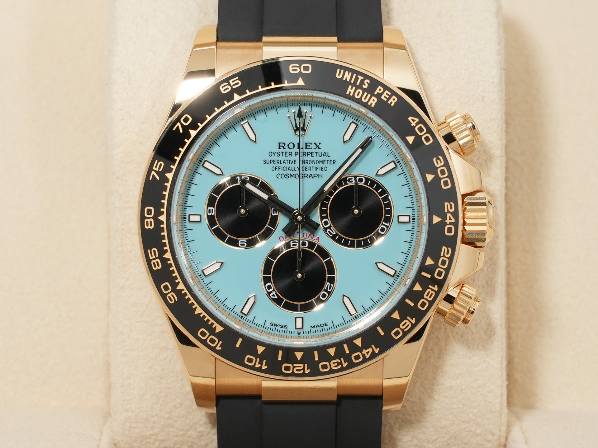 ロレックス デイトナ Ref.126518LN 18KYG ターコイズブルー文字盤 美品 3m9k5onq