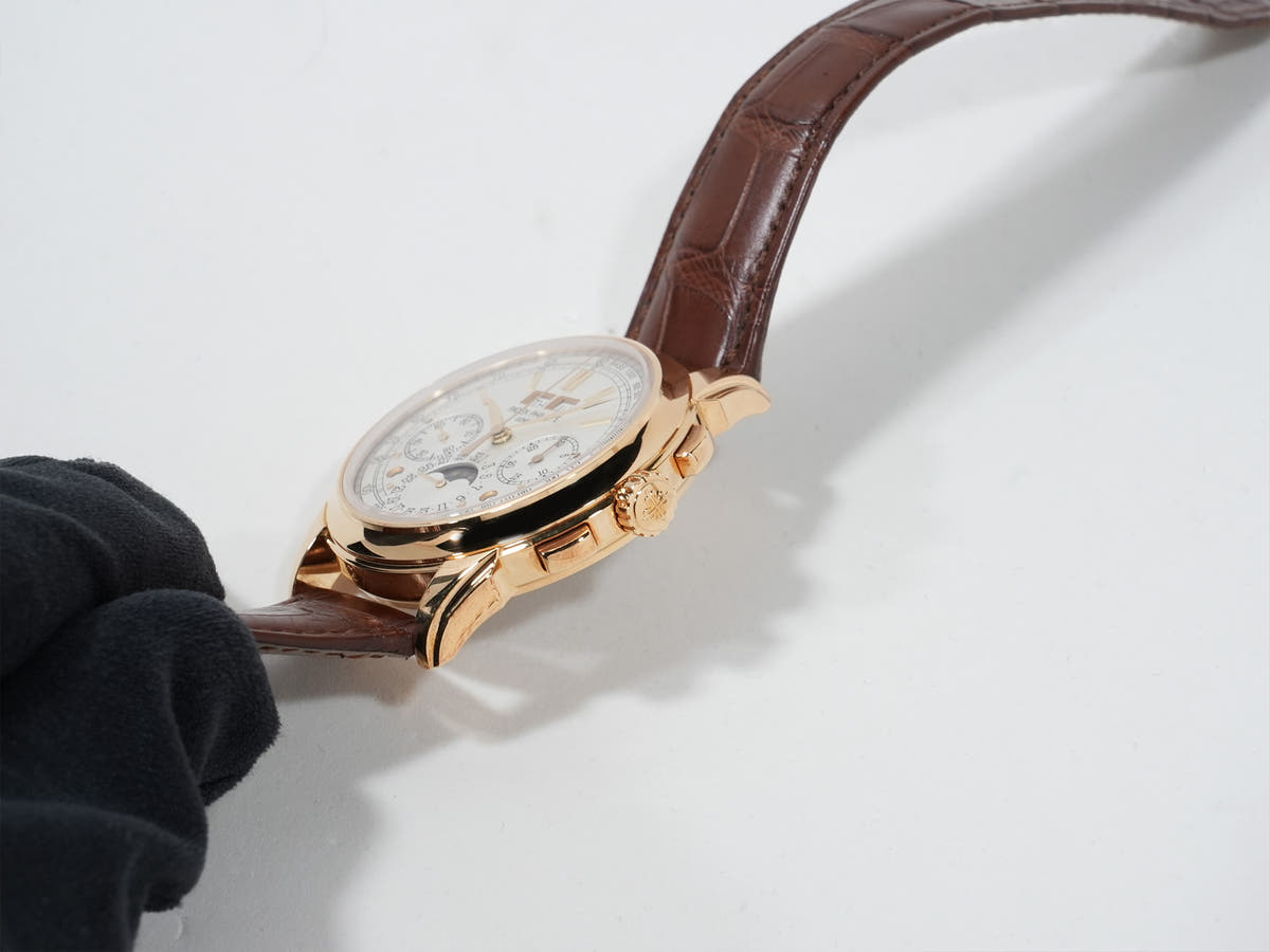 パテックフィリップ パーペチュアルカレンダー クロノグラフ Ref.5270J-001 18KYG シルバーオパーリン文字盤 美中古 hz38xa2g
