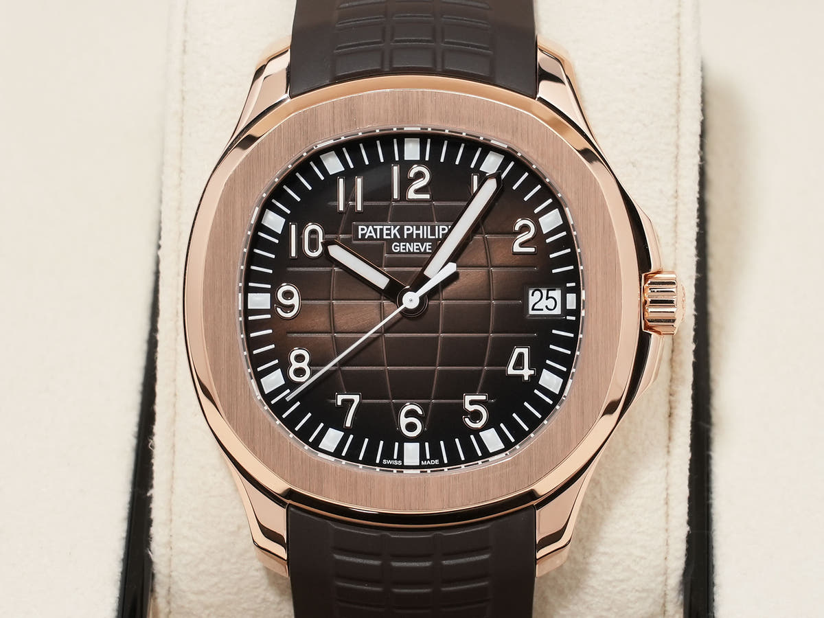 パテックフィリップ アクアノート Ref.5167R-001 18KRG ブラウン文字盤 美中古 egy77bny