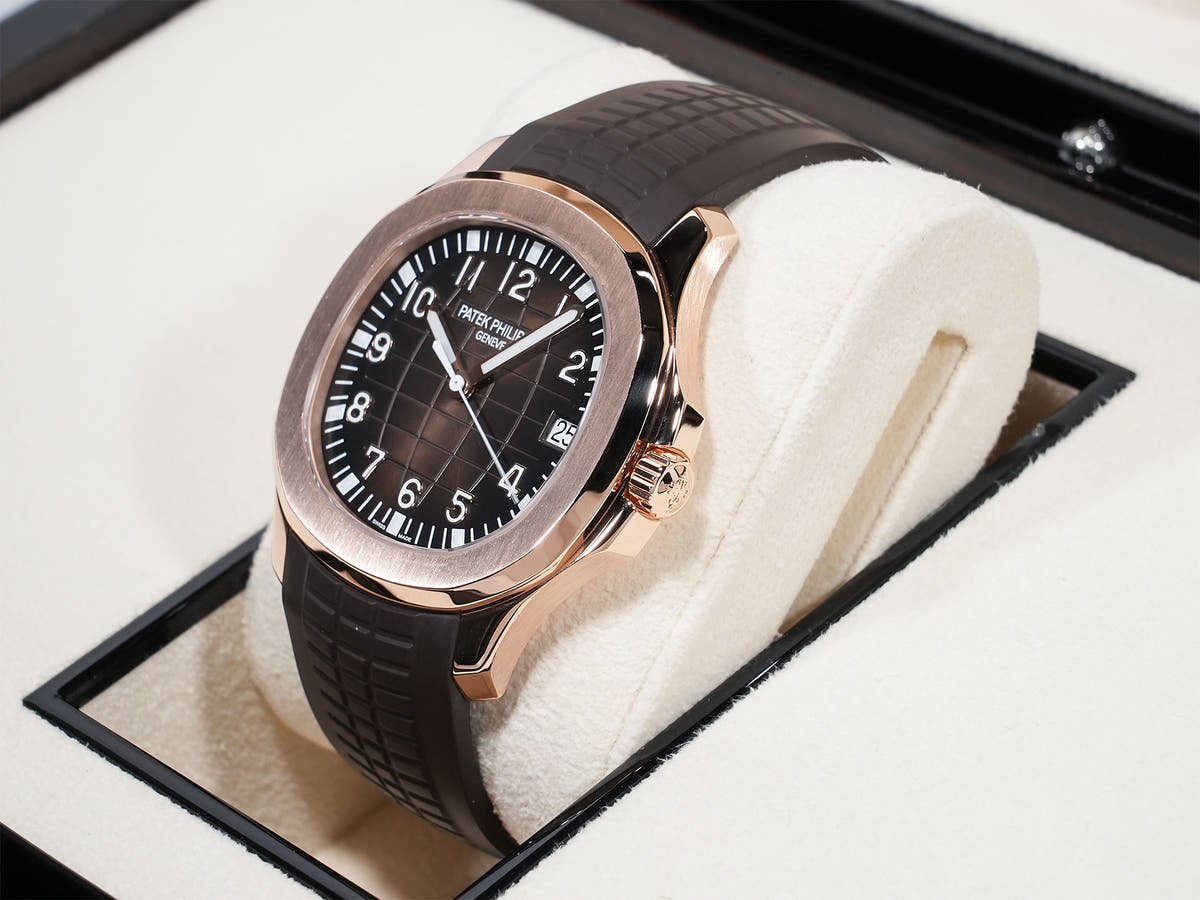 パテックフィリップ アクアノート Ref.5167R-001 18KRG ブラウン文字盤 美中古 egy77bny