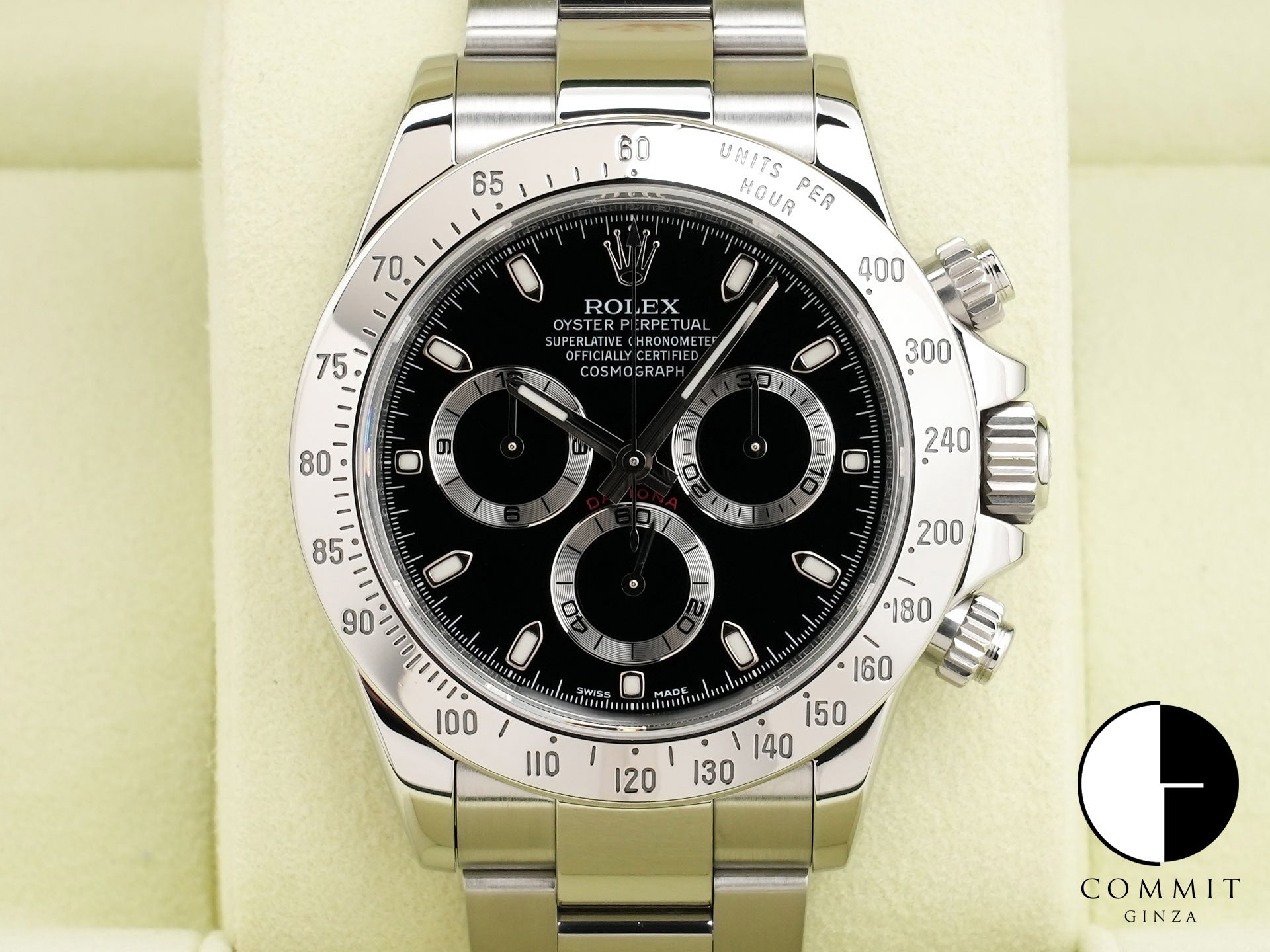 ロレックス デイトナ Ref.116520 SS ブラック文字盤 美中古 femu3rj2