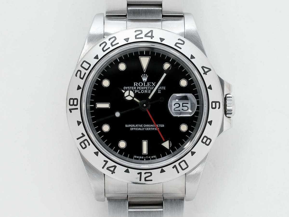 Rolex Explorer II Ref.16570 SS Black Dial Used spwdngvg
