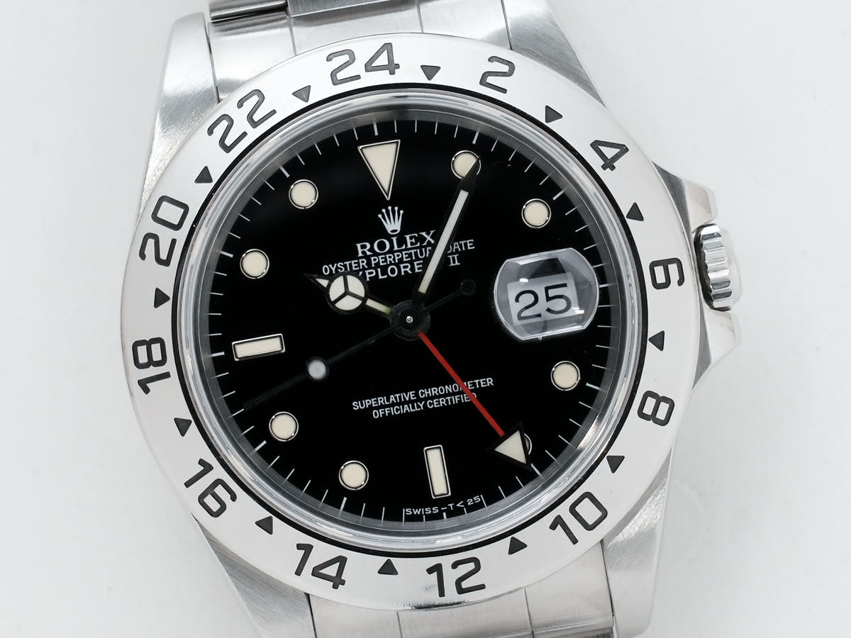 Rolex Explorer II Ref.16570 SS Black Dial Used spwdngvg