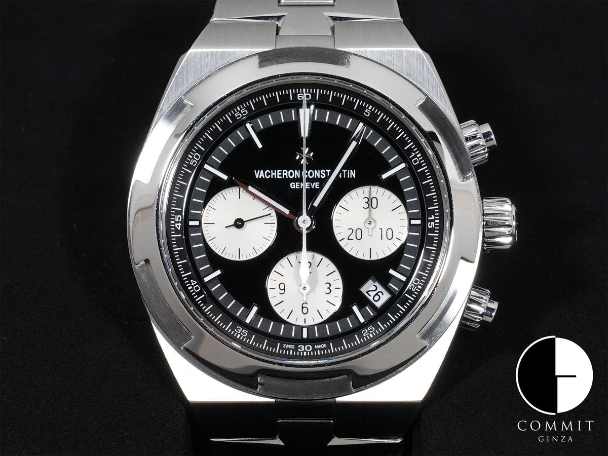 Vacheron Constantin Overseas Chronograph Ref.5500V/110A-B481 SS Black Dial Used x3cbtexo