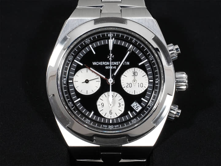 Vacheron Constantin Overseas Chronograph Ref.5500V/110A-B481 SS Black Dial Used x3cbtexo