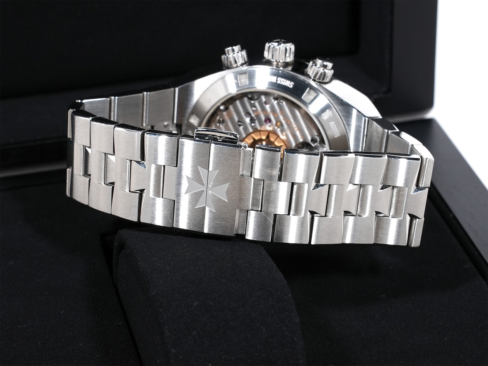 Vacheron Constantin Overseas Chronograph Ref.5500V/110A-B481 SS Black Dial Used x3cbtexo