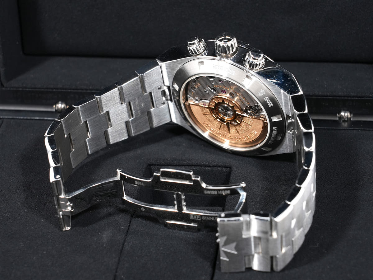 Vacheron Constantin Overseas Chronograph Ref.5500V/110A-B481 SS Black Dial Used x3cbtexo
