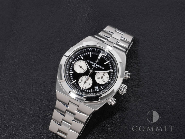 Vacheron Constantin Overseas Chronograph Ref.5500V/110A-B481 SS Black Dial Used x3cbtexo