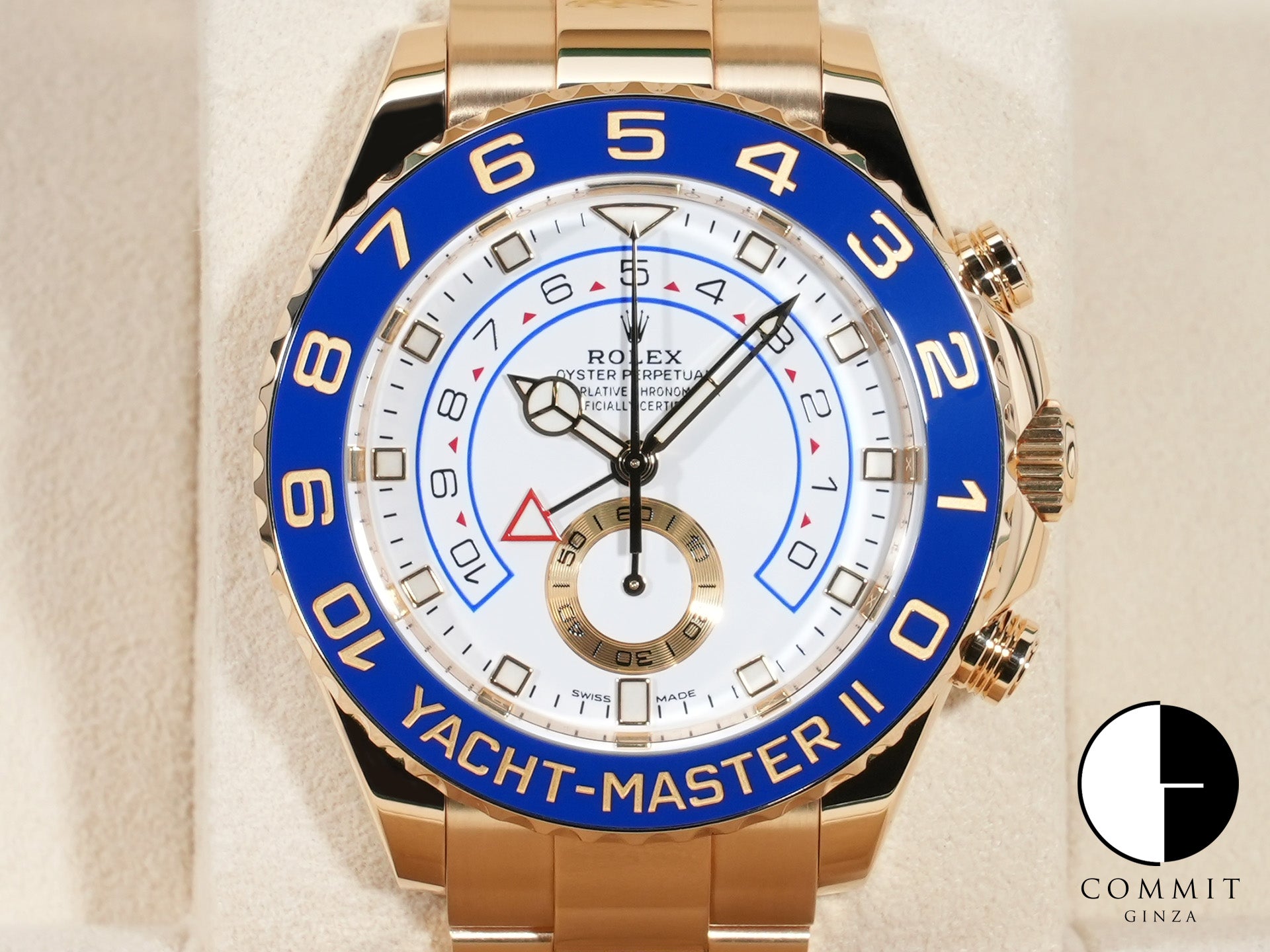 Yacht-Master II 自動巻き時計 ホワイト/ブルー ロレックス ヨットマスターⅡ(ROLEX Yacht Master II) 新品