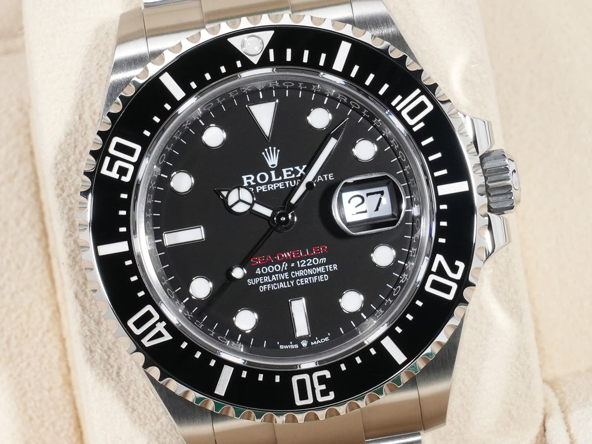 ロレックス シードゥエラー Ref.126600 SS ブラック文字盤 美品 2b4eq3em