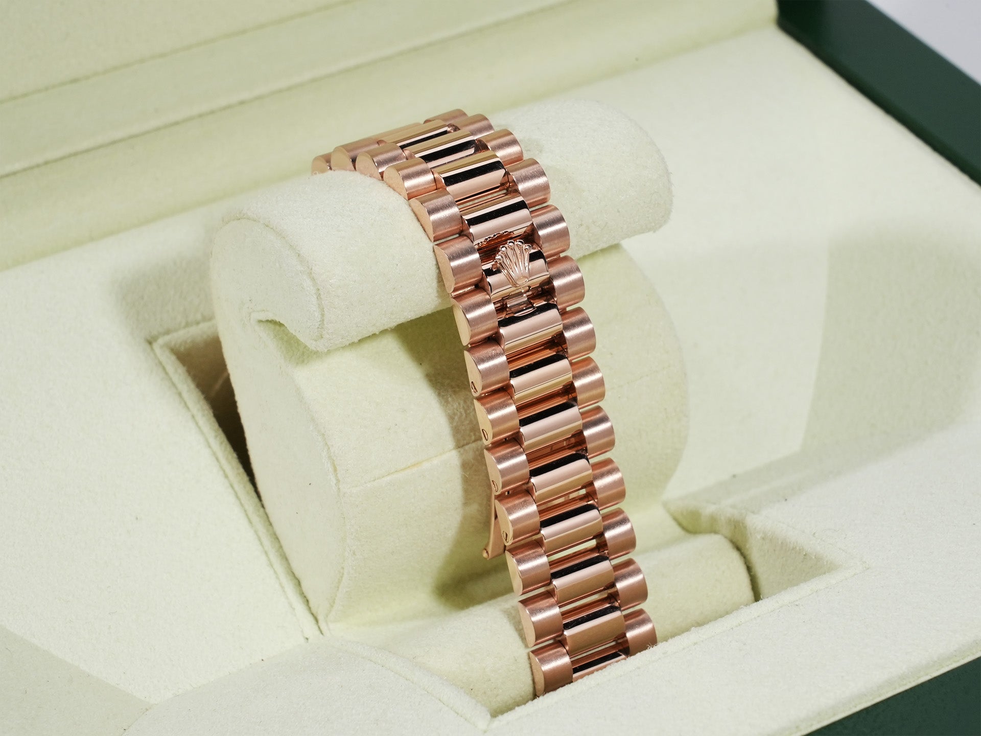 Rolex Day-Date Ref.118235A 18KPG Pink x 10P Diamond Dial Good Condition Used ax73qhh6