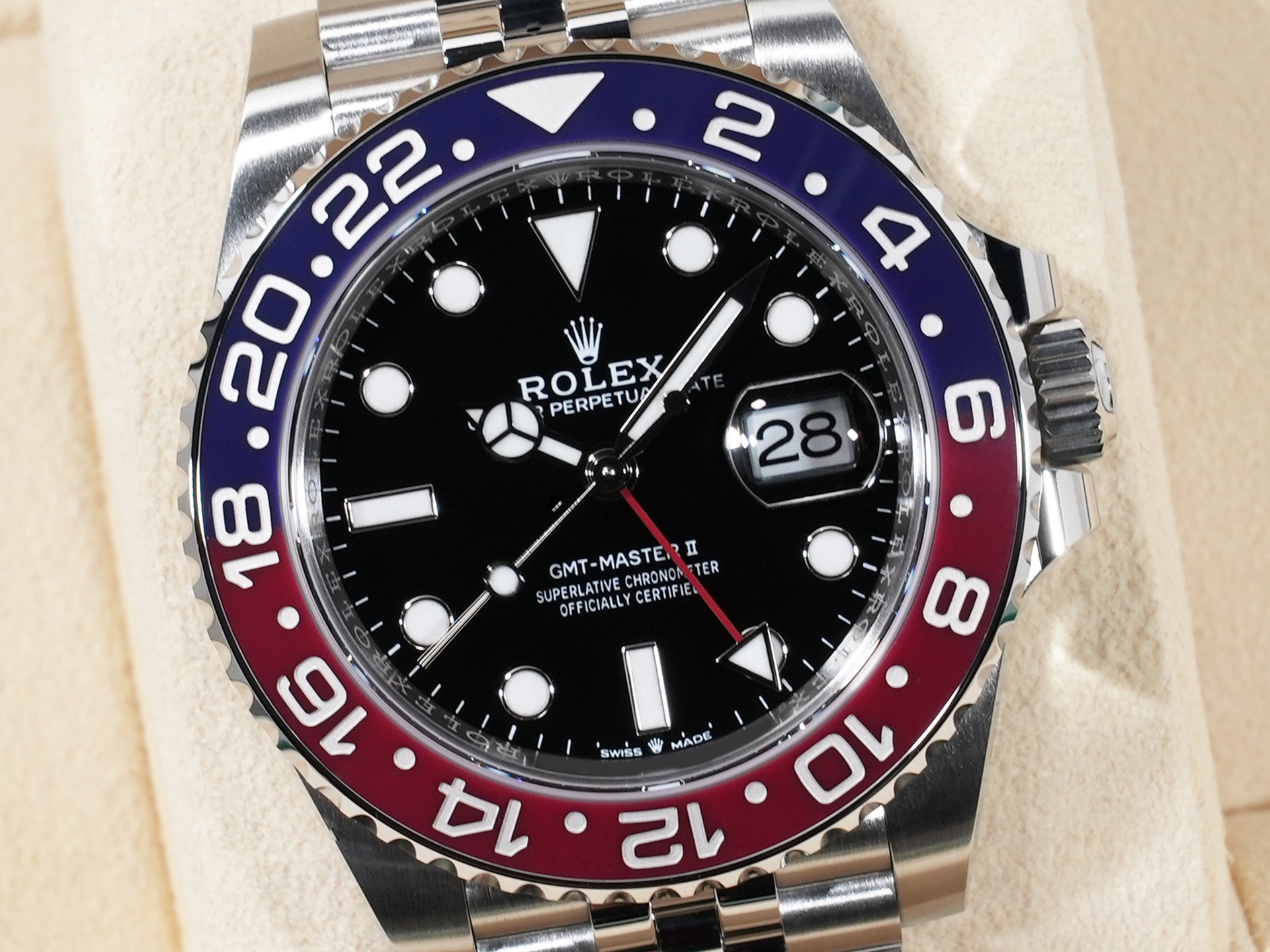 ロレックス GMTマスターII Ref.126710BLRO SS ブラック文字盤 ジュビリーブレスレット 極美品 ps5qff5b