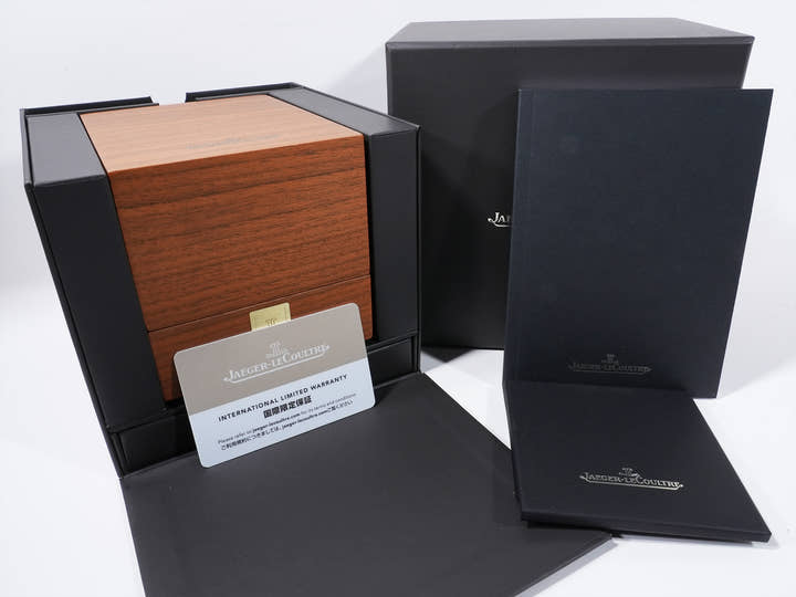 ジャガールクルト レベルソ トリビュート クロノグラフ Ref.Q389848J SS ブルーグレーxスケルトン文字盤 美中古 7732rxag