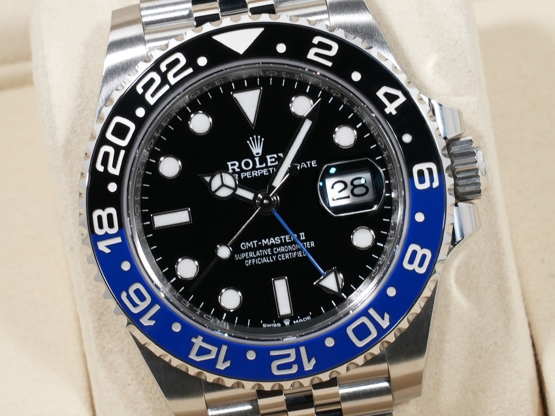 ロレックス GMTマスターII Ref.126710BLNR SS ブラック文字盤 ジュビリーブレスレット 未使用 xkje9rsi