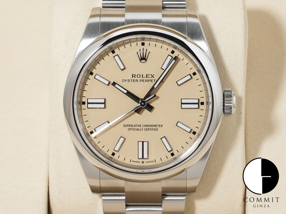 Rolex Oyster Perpetual 41 Ref. 134300 Stainless Steel Beige Dial Unused z2iey9ci