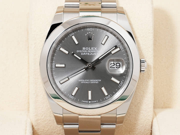 Rolex Datejust 41 Ref. 126300 Stainless Steel Slate Dial Oyster Bracelet