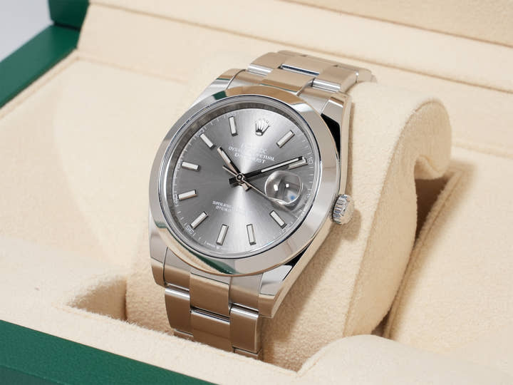 Rolex Datejust 41 Ref. 126300 Stainless Steel Slate Dial Oyster Bracelet