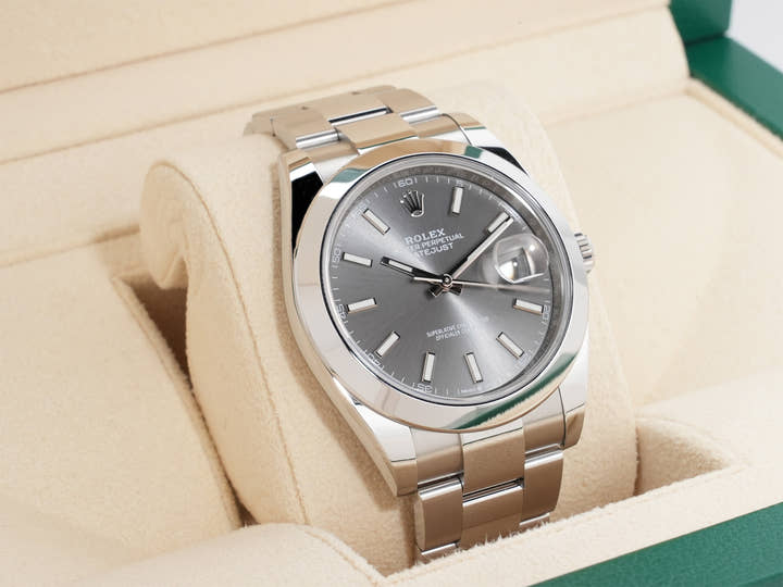 Rolex Datejust 41 Ref. 126300 Stainless Steel Slate Dial Oyster Bracelet