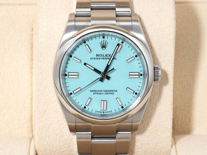 ロレックス オイスターパーペチュアル36 Ref.126000 ステンレススチール ターコイズ文字盤