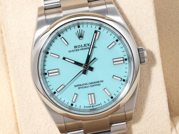 ロレックス オイスターパーペチュアル36 Ref.126000 ステンレススチール ターコイズ文字盤