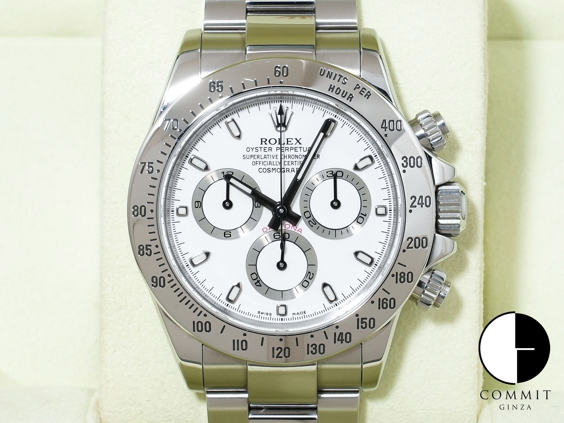 ロレックス デイトナ Ref.116520 SS ホワイト文字盤 中古 e2hus26k