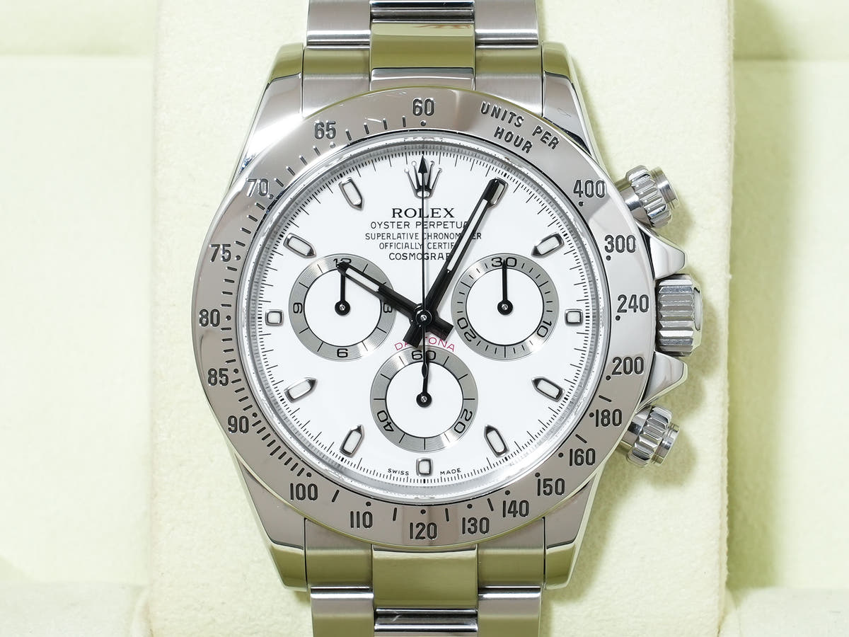 ロレックス デイトナ Ref.116520 SS ホワイト文字盤 中古 e2hus26k