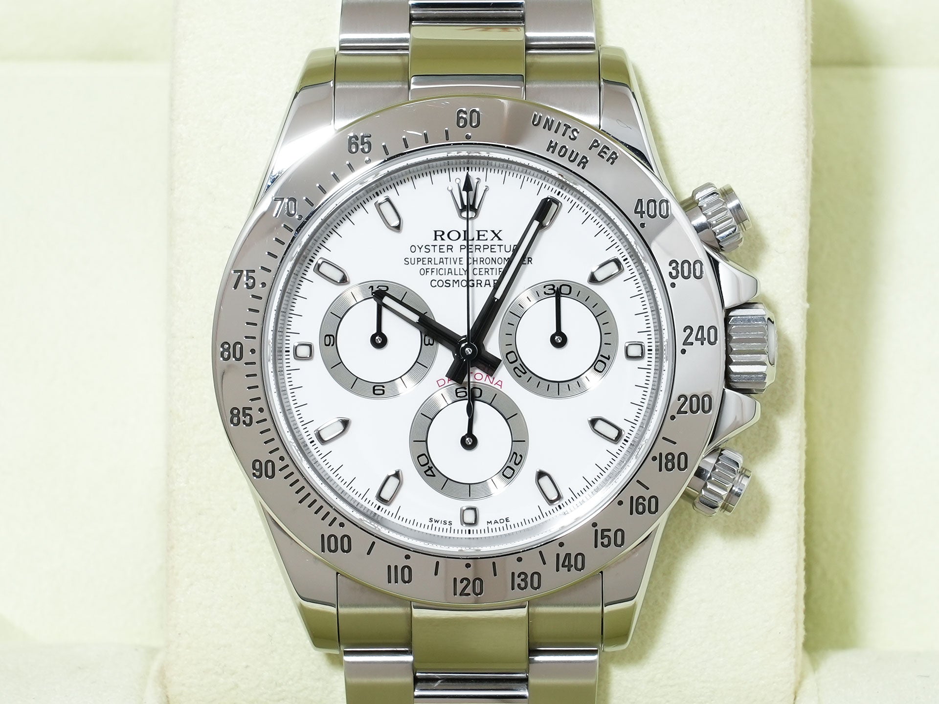 ロレックス デイトナ Ref.116520 SS ホワイト文字盤 中古 e2hus26k