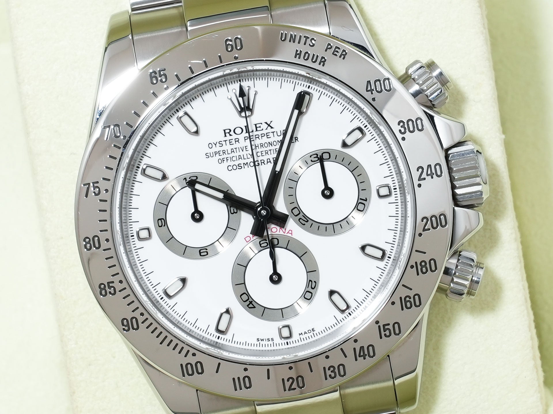 ロレックス デイトナ Ref.116520 SS ホワイト文字盤 中古 e2hus26k