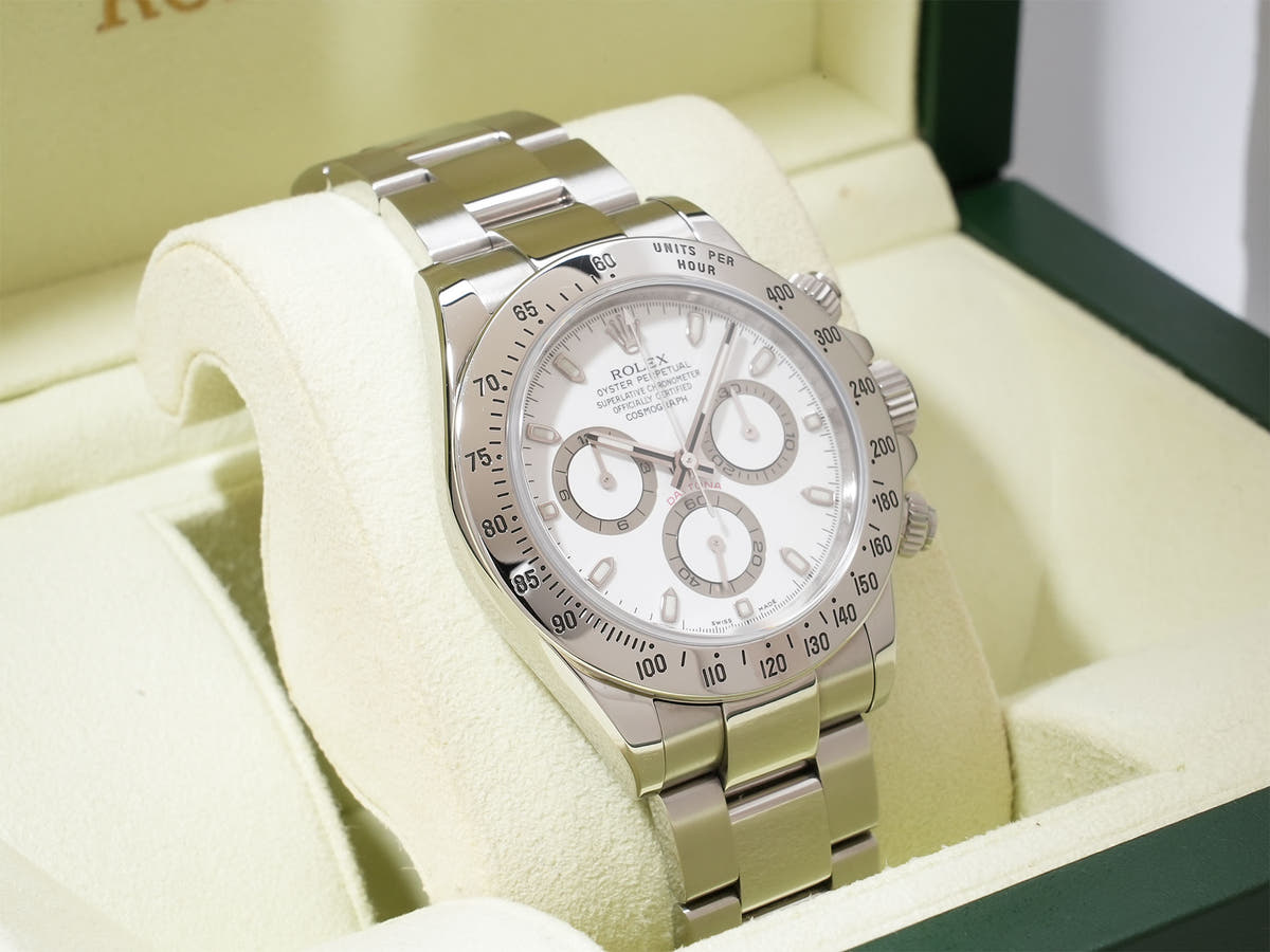 ロレックス デイトナ Ref.116520 SS ホワイト文字盤 中古 e2hus26k