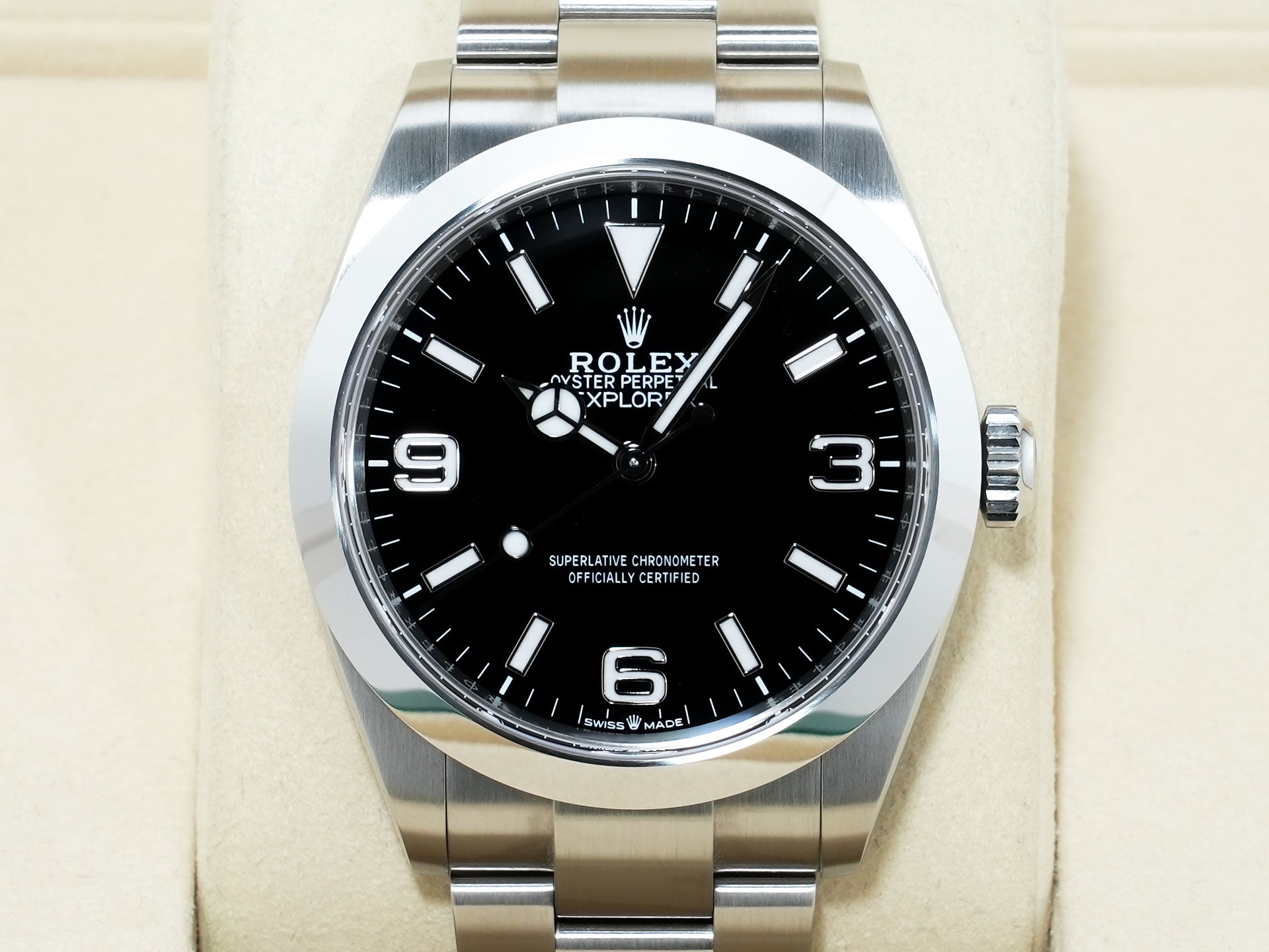 ロレックス エクスプローラー40 Ref.224270 SS ブラック文字盤 美中古 fjepsa4s