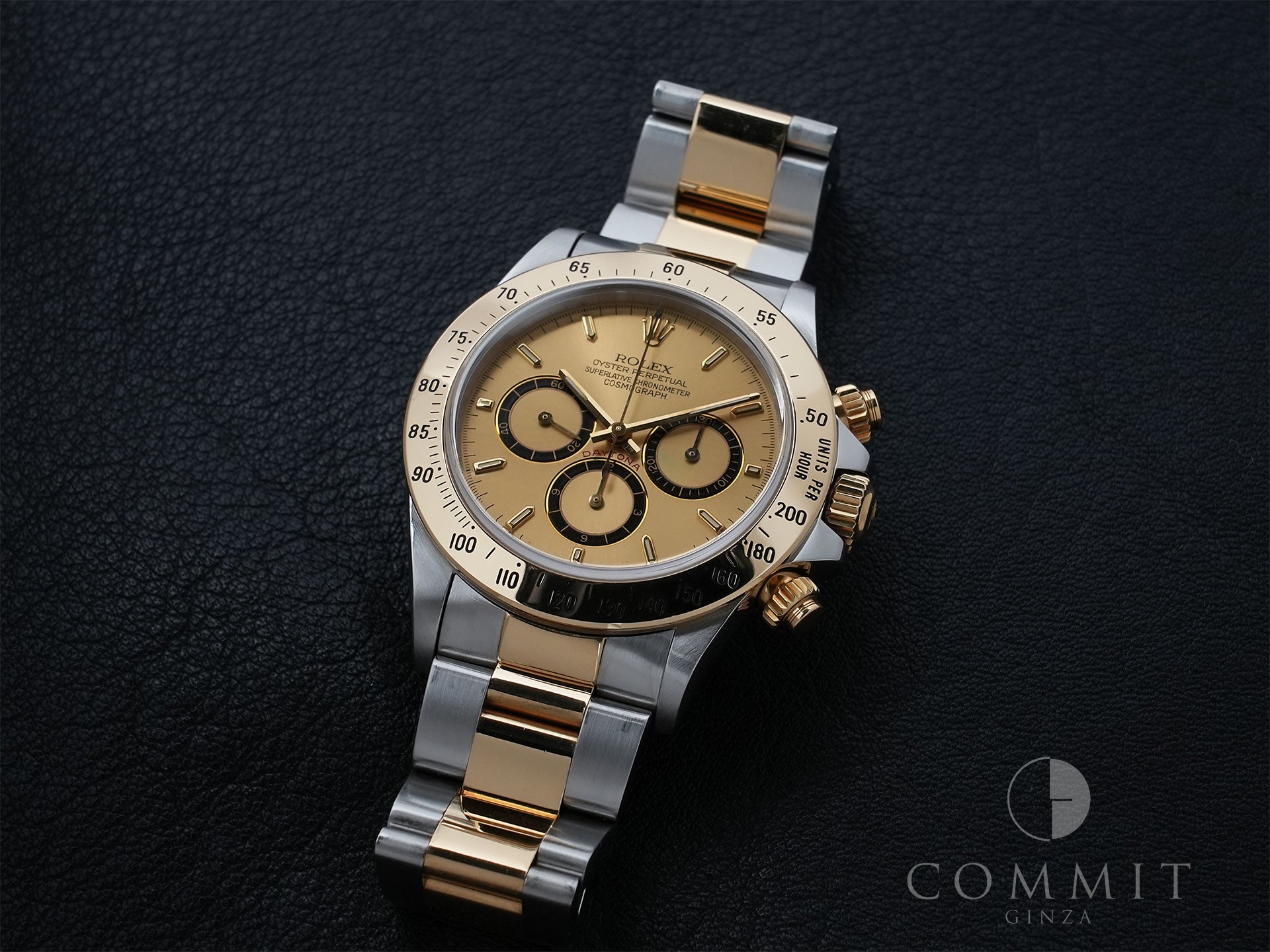 Pre-owned Rolex Daytona El Primero Ref. 16523 Stainless Steel/Yellow Gold Champagne Dial j6tex5yz