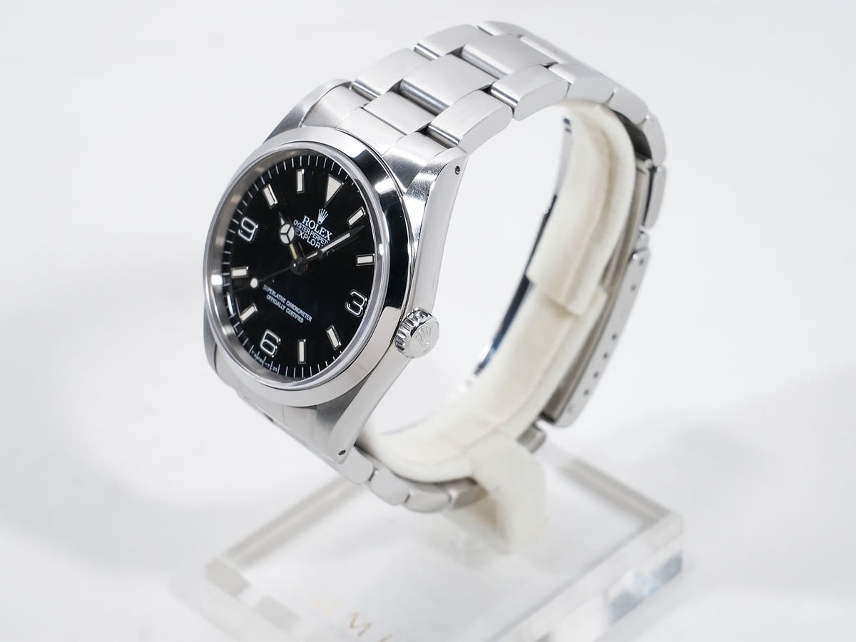 Pre-owned Rolex Explorer I Ref. 14270 Stainless Steel Black Dial muukybtn