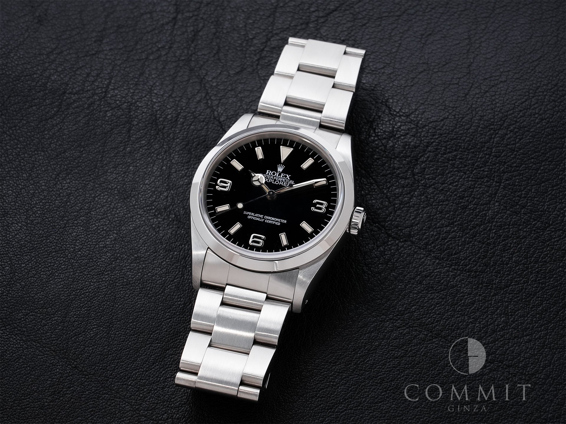 Pre-owned Rolex Explorer I Ref. 14270 Stainless Steel Black Dial muukybtn