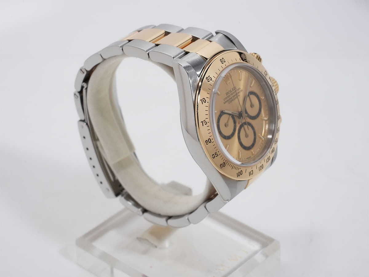 Pre-owned Rolex Daytona El Primero Ref. 16523 Stainless Steel/Yellow Gold Champagne Dial (kyqhukkb)