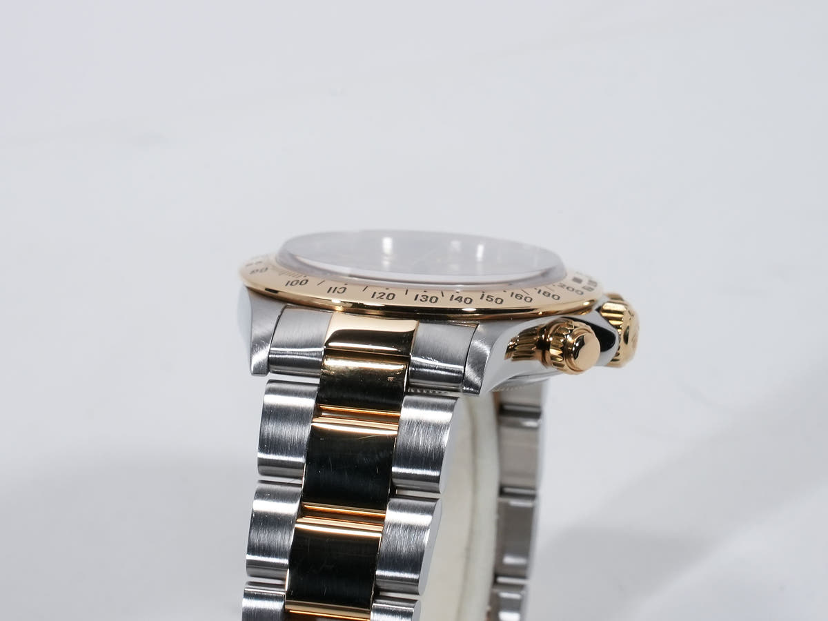 Pre-owned Rolex Daytona El Primero Ref. 16523 Stainless Steel/Yellow Gold Champagne Dial (kyqhukkb)