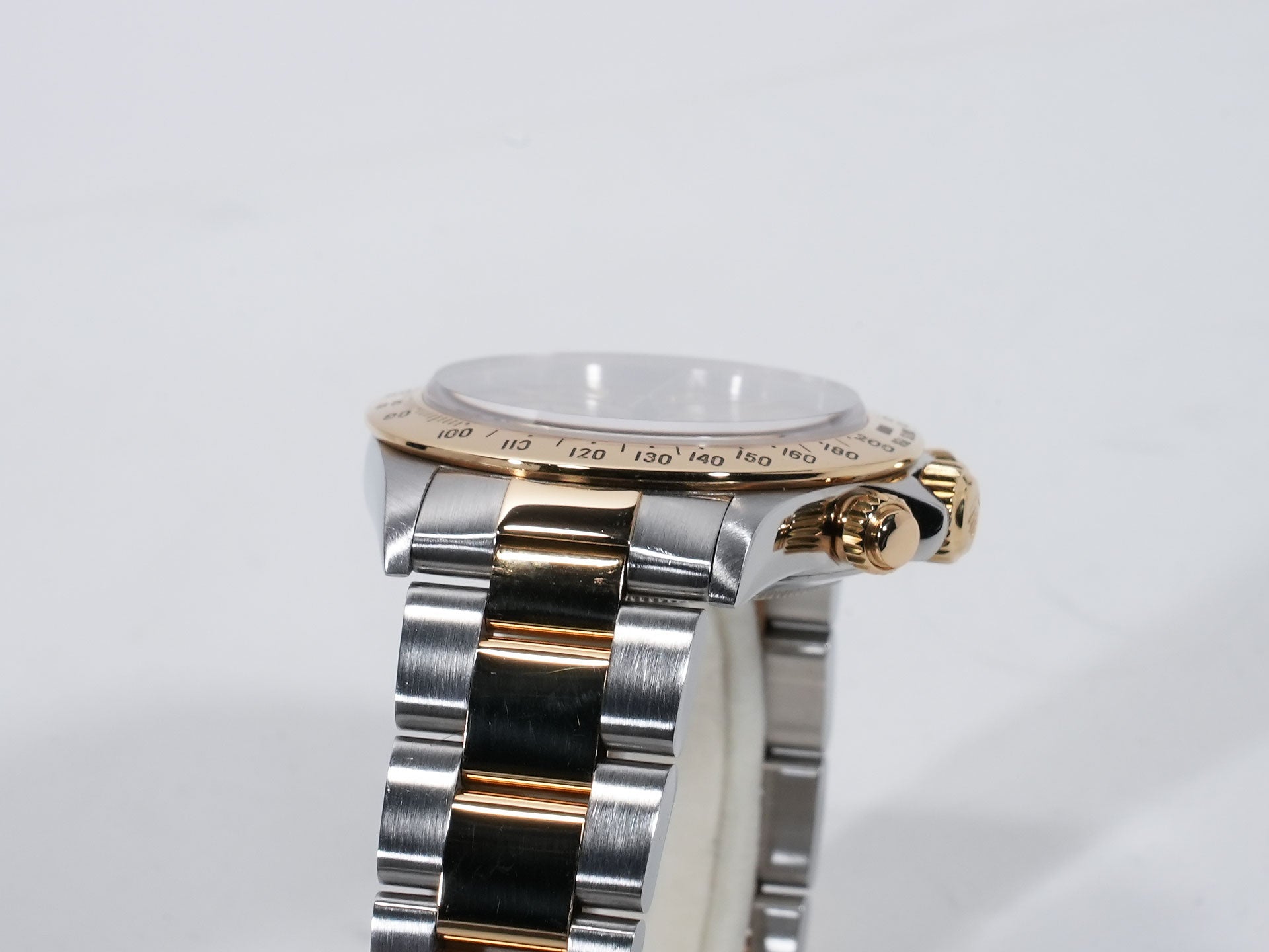 Pre-owned Rolex Daytona El Primero Ref. 16523 Stainless Steel/Yellow Gold Champagne Dial (kyqhukkb)