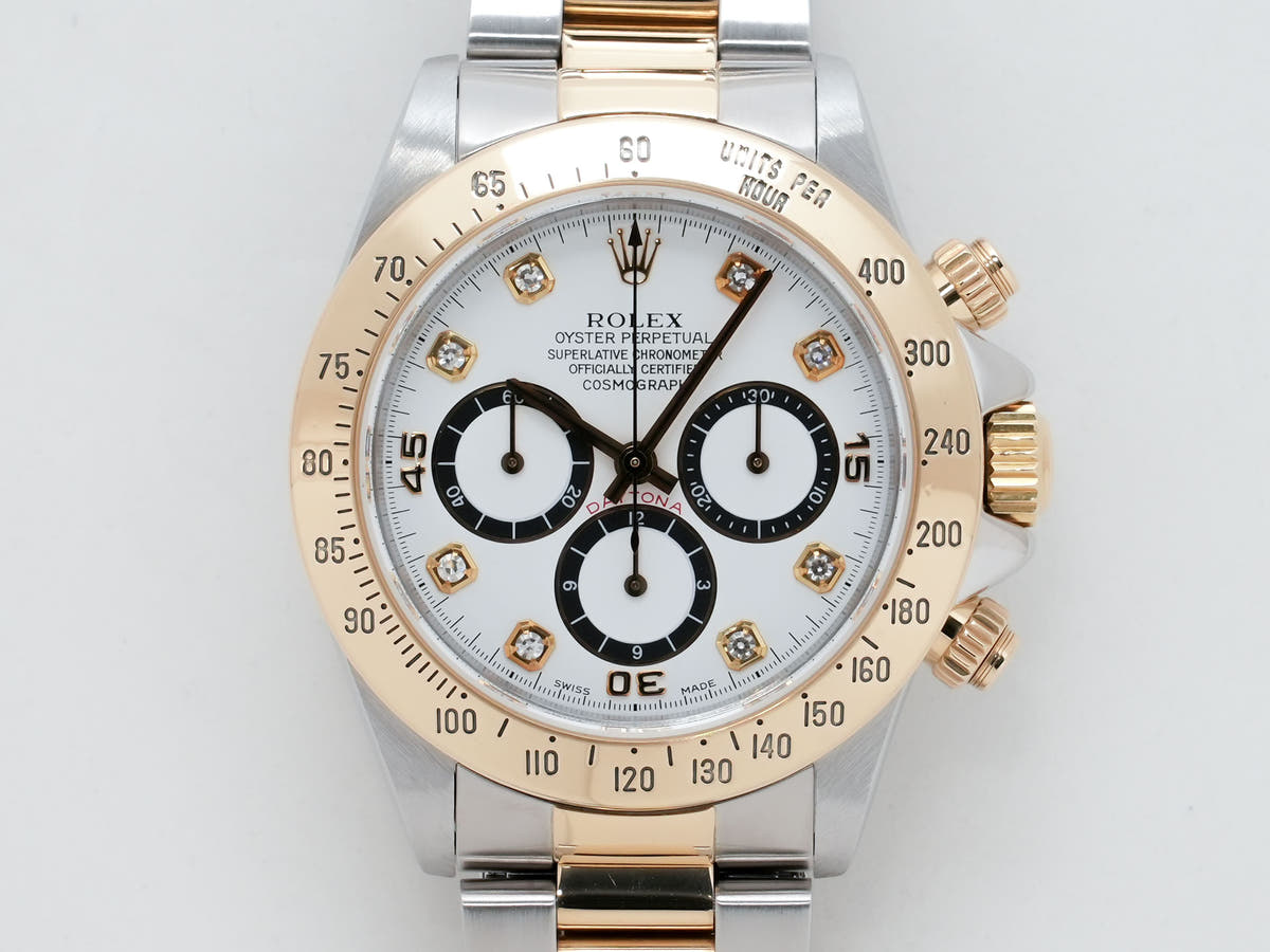 ロレックス デイトナ エルプリメロ Ref.16523 SS/YG ホワイト文字盤 中古 evxvut5w