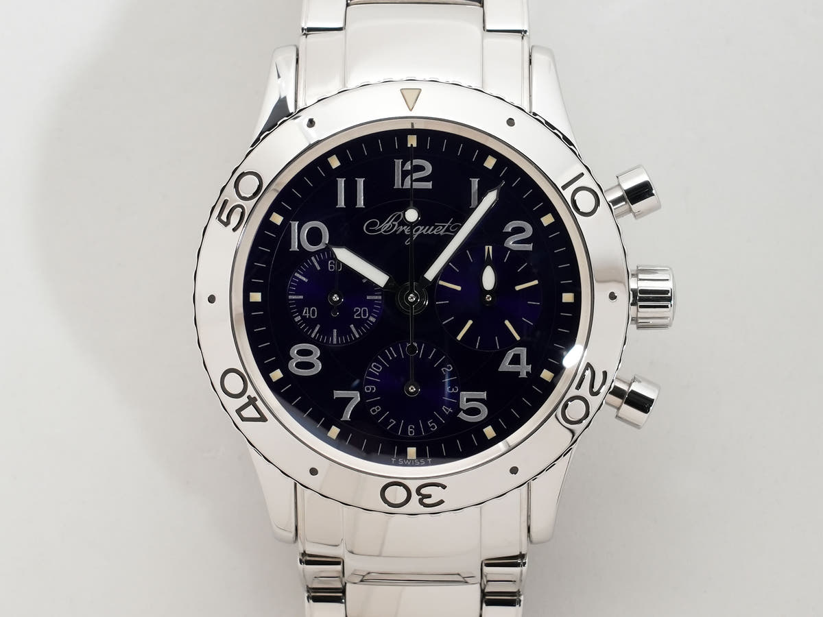 ブレゲ タイプⅩⅩ アエロナバル Ref.3807ST/J2/SW9 SS ブルー文字盤 中古 s7tv65ru