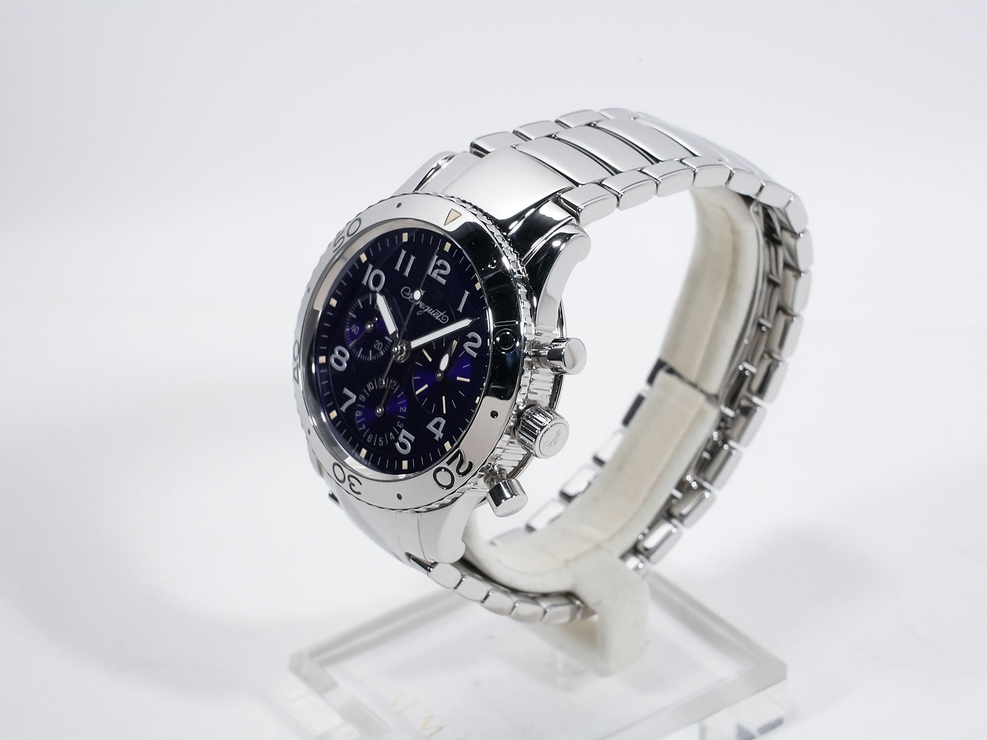 ブレゲ タイプⅩⅩ アエロナバル Ref.3807ST/J2/SW9 SS ブルー文字盤 中古 s7tv65ru