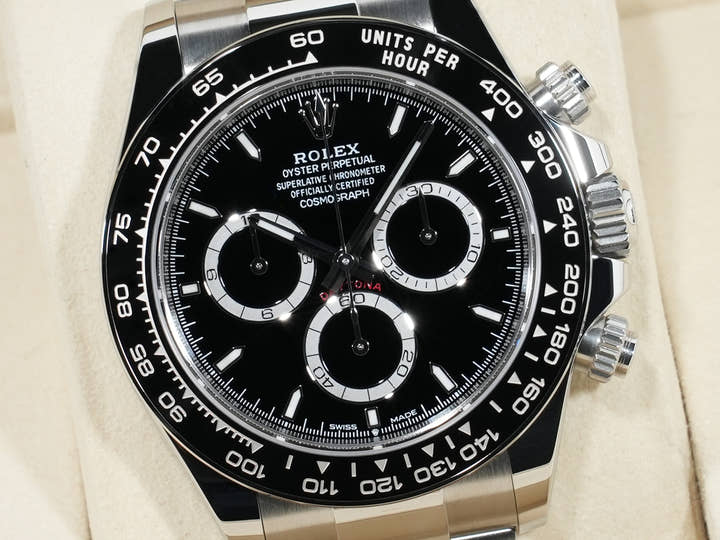 ロレックス デイトナ Ref.126500LN ステンレススチール ブラック文字盤